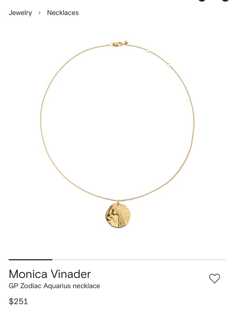 Monica Vinader Brand New Necklace 118$